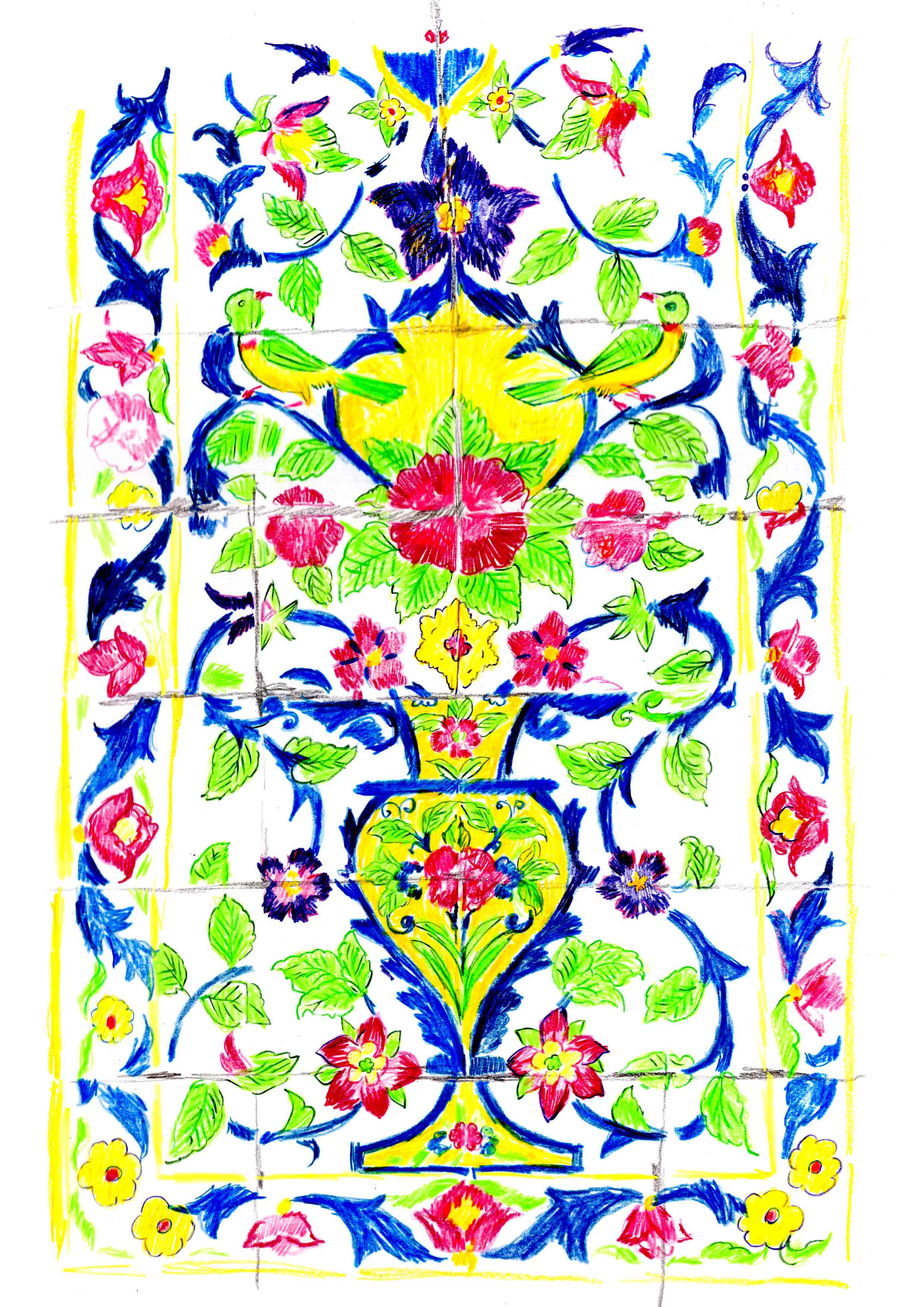 Céramiques de la Mosquée Bleue d’Erevan Affiche