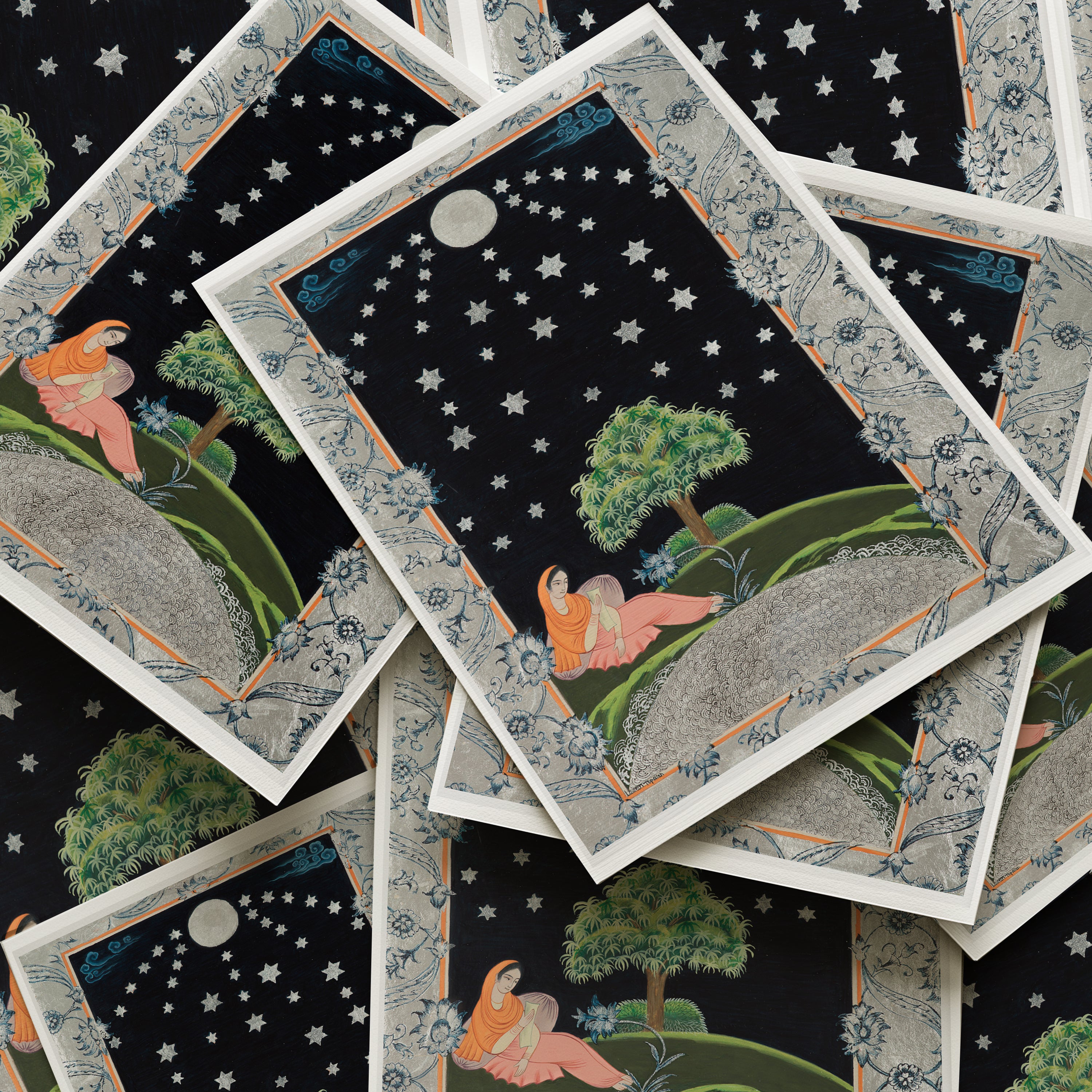 La Nuit des étoiles - Grande carte 14.8 x 21 cm