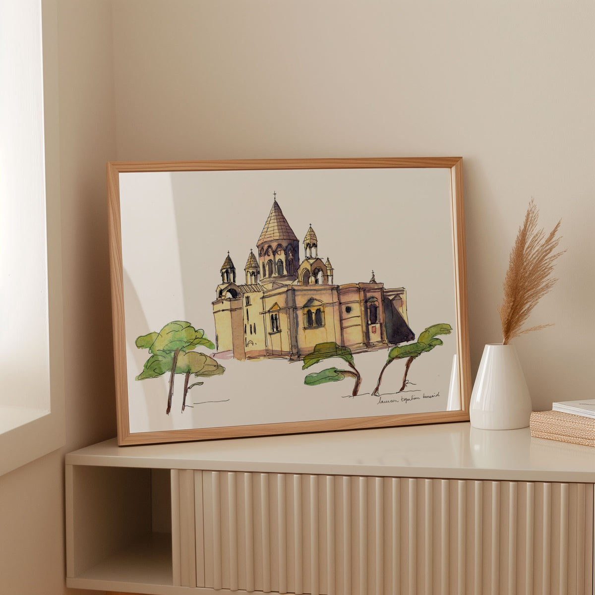 La Cathédrale Etchmiadzin - Édition limitée sur papier d'art