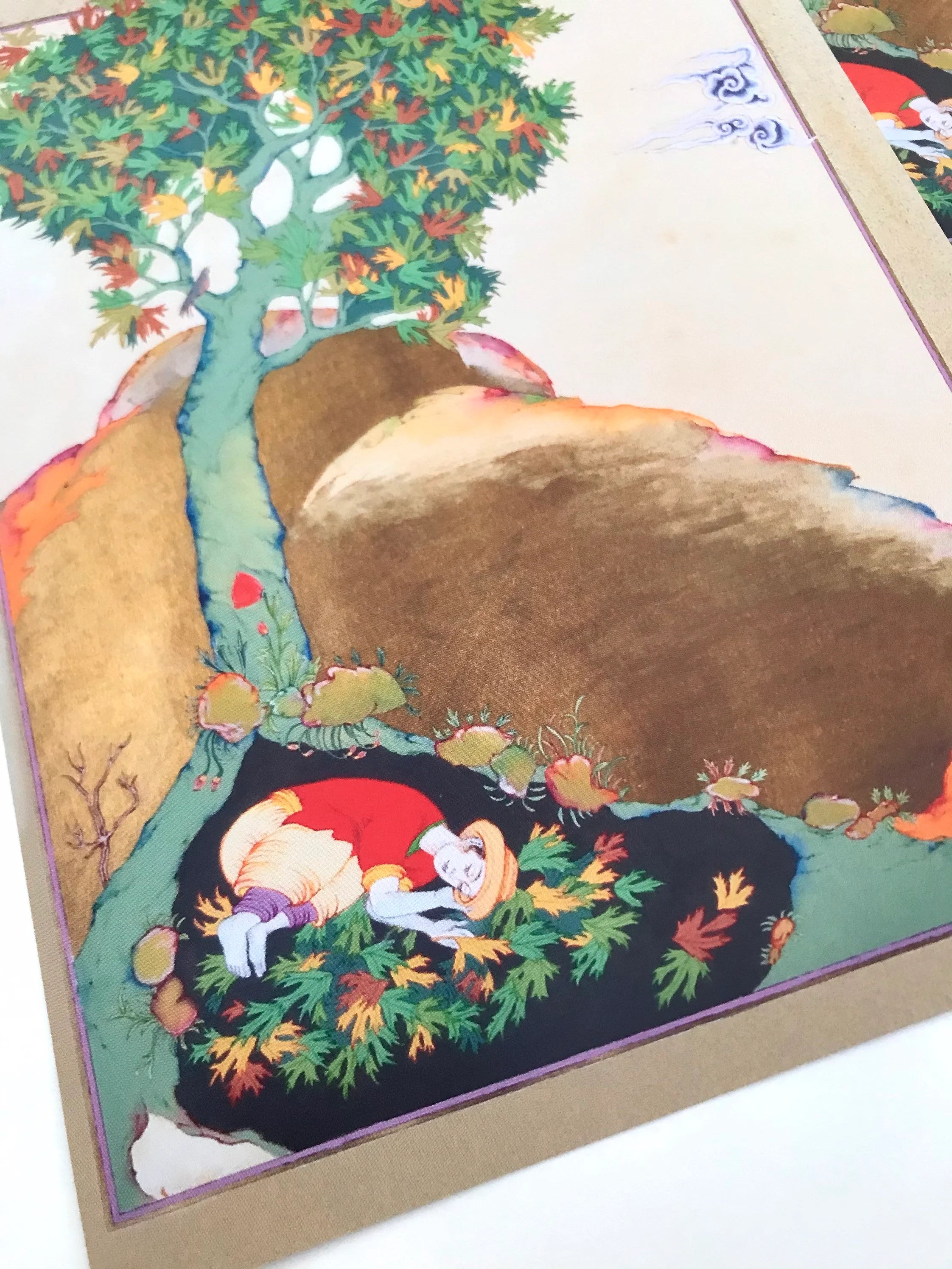 L'Homme lové - Grande carte 14.8 x 21 cm