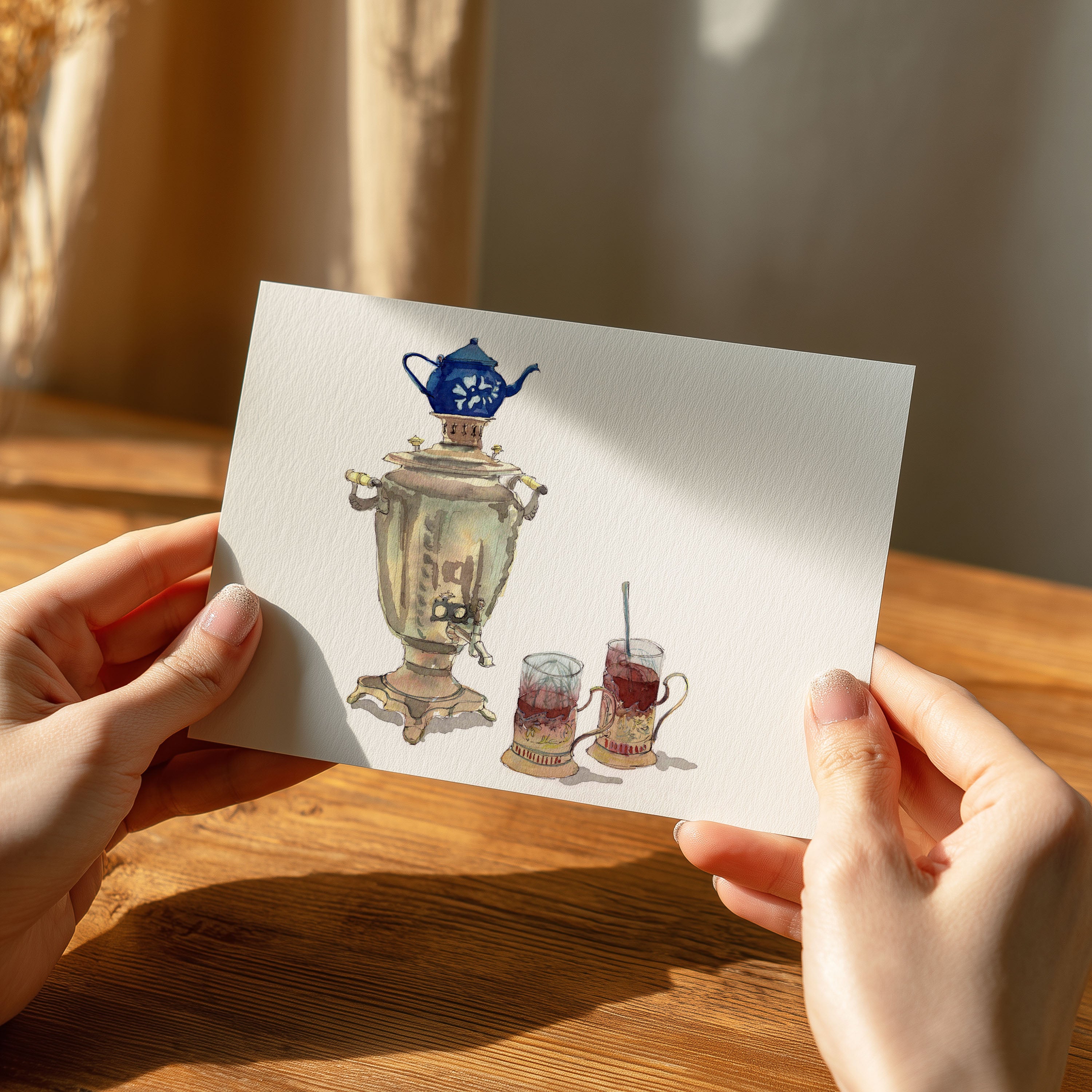 Samovar - Grande carte 14.8 x 21 cm