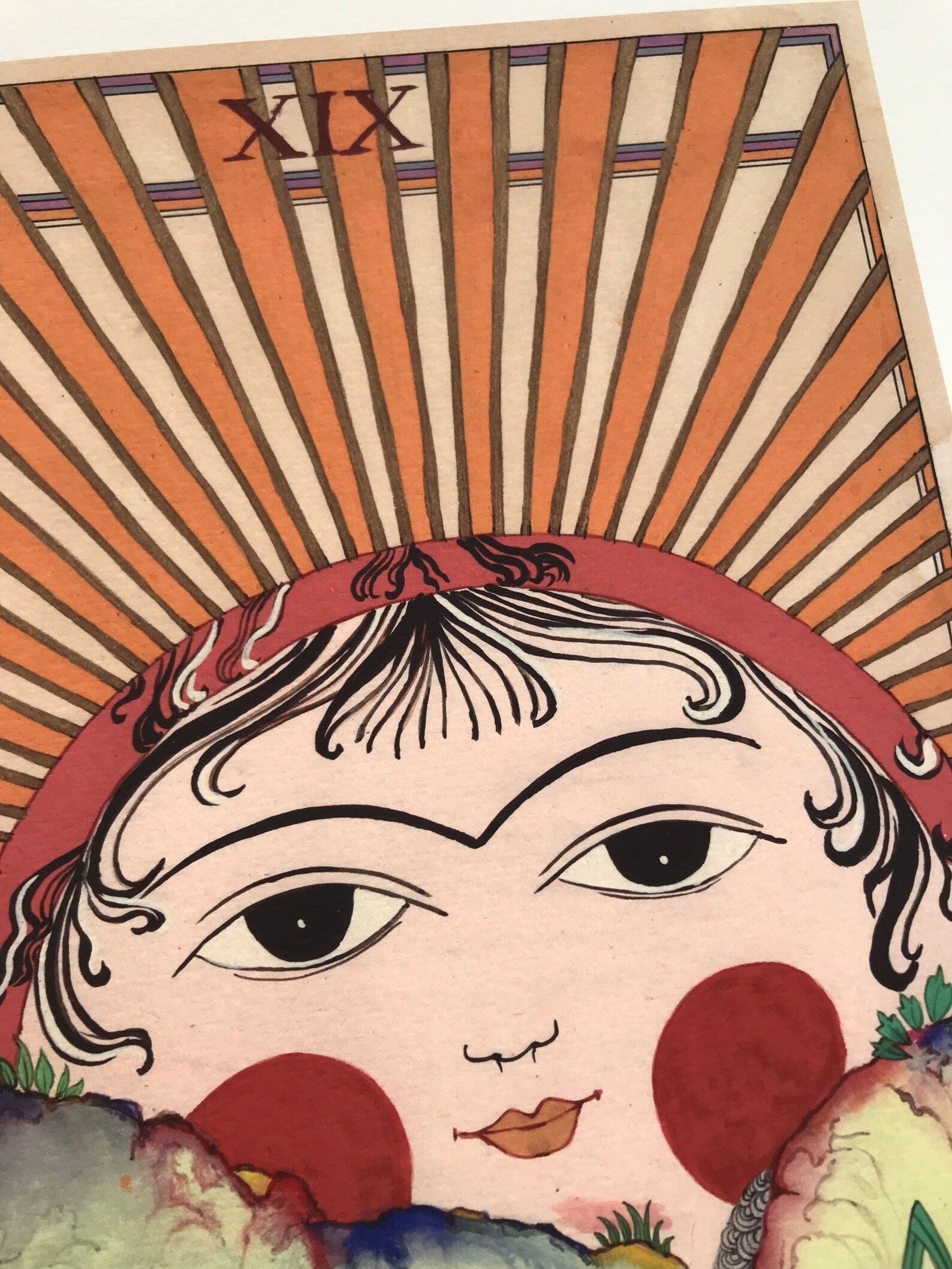 Le Soleil, arcane majeure du Tarot de Marseille - Édition limitée sur papier d'art